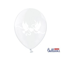 Globos transparentes con palomas 50 uds 30 cm 5901157491695 SB14C 221 099