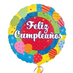 Globo Feliz Cumpleanos mini 9" globos 26635326292 2093909