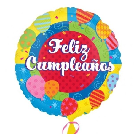 Globo Feliz Cumpleanos mini 9" globos 26635326292 2093909