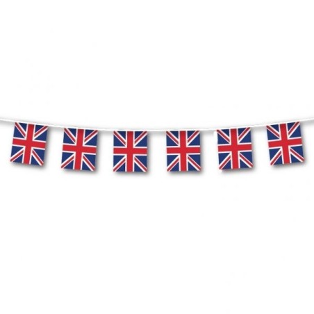 Guirnalda Banderas del Reino unido Inglaterra 3 mt plastico 13051330606 994878