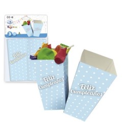 Cajitas palomitas feliz cumpleanos azules 3 uds 8429412029546 5920