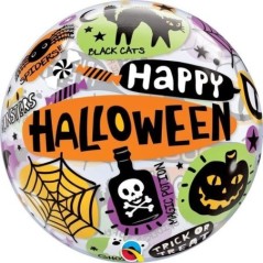 Globo Burbuja Halloween transparente 71444434331 43433