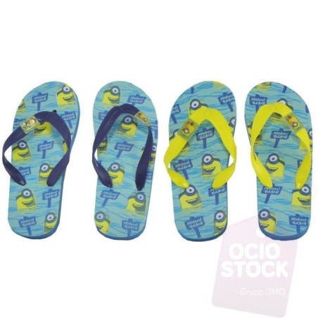 Chanclas minions playa o piscina infantiles