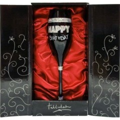 Copa champan negra happy Birthday en caja 805582000000 5582