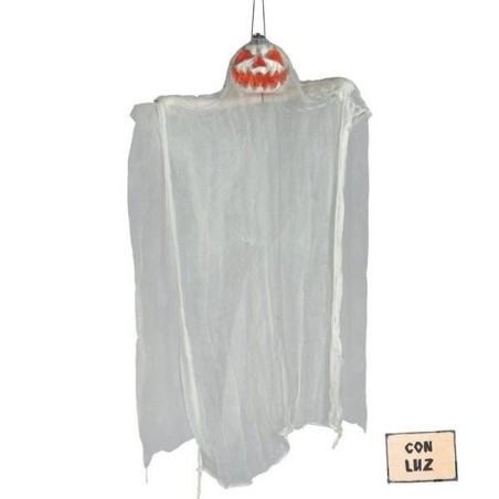 Calabaza con luz 105 cms colgante halloween