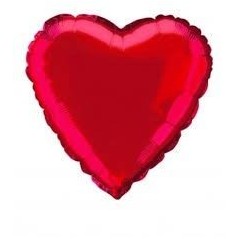 Globo corazon rojo 18 helio o aire 45 cm 11179522217 52907
