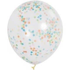 Globos transparentes con confeti 6 uds 12 30 cm 11179496150 49615