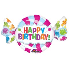 Globo happy birthday caramelo gigante 101 x 60 cm 6635316170 3161701