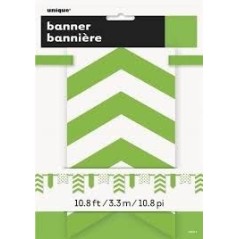 Guirnalda verde lima y blanca 330 cm 11179633340 63334