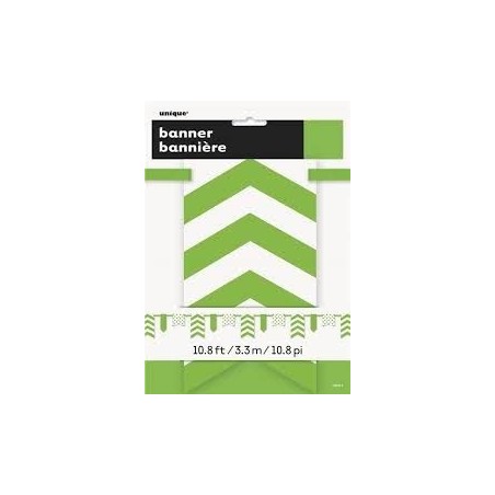 Guirnalda verde lima y blanca 330 cm 11179633340 63334