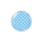 Globo redondo azul lunares blancos 45 cm 18