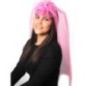 Velo de novia tul fucsia con pito glitter