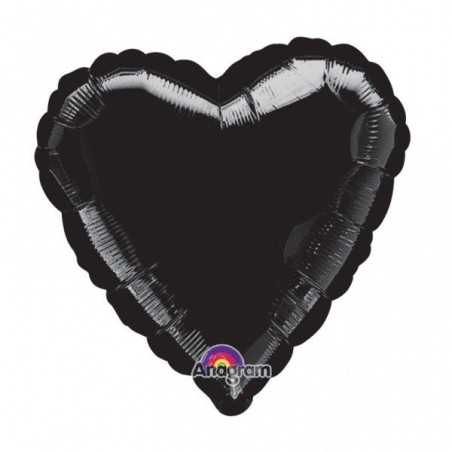 Globo corazon negro 18 45 cm helio o aire 26635006835 68301