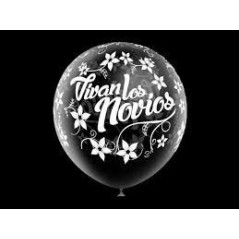 Globos transparentes latex vivan los novios 8 uds 30 cm 8436540878281 105C0053*8