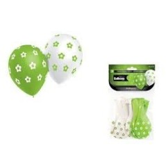 Globos latex con flores 8 uds 28 cm 8436540865113 HG2044