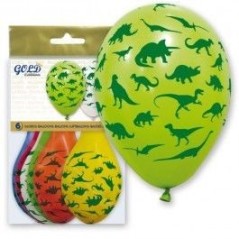 Globos dinosauiros de latex 6 uds 30 cm 8429412007896 5717