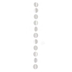 Guirnalda circulos blanco de papel 3 metros 8422935259124 25912