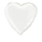 Globo de corazon blanco barato de 45 cm 19 para helio o aire