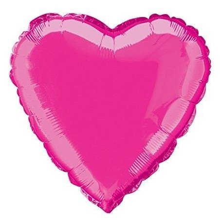 Globo de corazon fucsia barato de 45 cm 19 para helio o aire 11179529575 52957