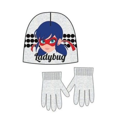 Conjunto gorro guantes ladybug