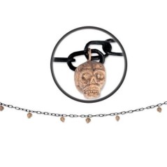 Guirnalda 12 calaveras 160 cms decoracion terror 8434077194003 19400