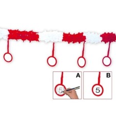 Guirnalda papel anos disco con plantilla 115x300cm 8435118268868 7104