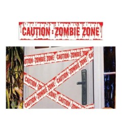 Cinta caution zombie 6 metros x 12 cm ensangrentad 8434077199176 19917 GUIRCA