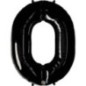 Globo helio numero negro 86 cm foil