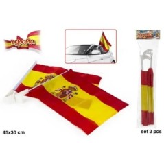 Banderas espana para el coche 45x30 2 unidades 8412842717565 71756