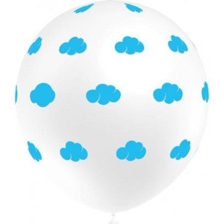 Globos blancos con nubes 8 unid 12 30 cm 8436540882325 105P2065*8