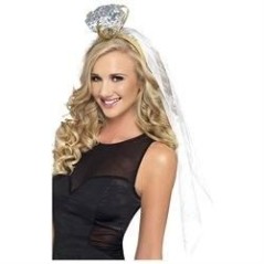 Velo novia con diamante despedidas de soltera 5020570267882 26788