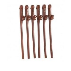Pajitas pene w illy afro negro 6 unidades 8003558957705 9577MW