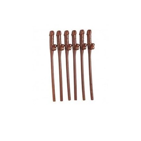Pajitas pene w illy afro negro 6 unidades 8003558957705 9577MW