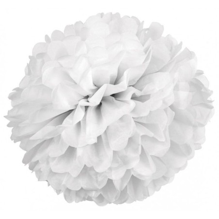 Pom pom blanco de papel decoracion 42 cm 2 unidade 8423667111766 102705 BU