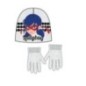 Conjunto gorro guantes ladybug