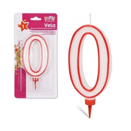 Vela numeros gigante 13 cm tarta cumpleaños