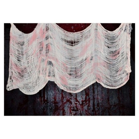 Tela con sangre rasgada decoracion halloween 76x228 cm 8434077241592 24159 GUIRCA