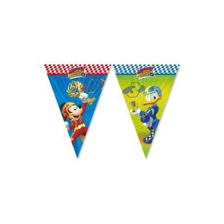 Banderin triangular Mickey y los superpilotos 230 cm