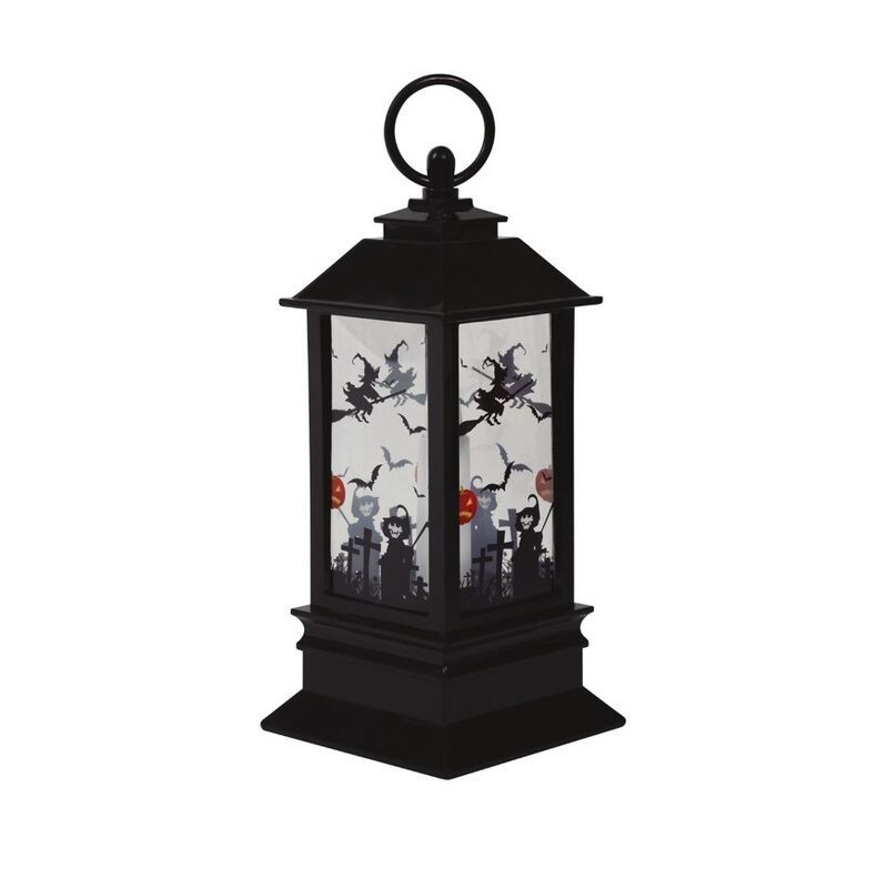 Farol con vela decoracon halloween 18x9 cm