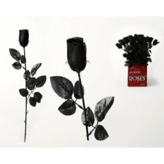 Rosas negras 53 cm decoracion siniestra halloween 8422259980230 98023 Atosa