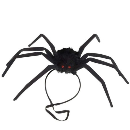 Araña moldeable negra de 50 cm con goma para la cabeza 8262X 8003558826209 WIDMANN