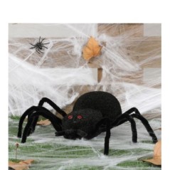 Araña negra de 30 cm para halloween 26158 8434077261583 GUIRCA