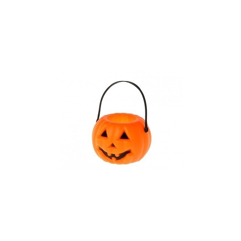 Calabaza con luz 8 cm para decoracion halloween barata