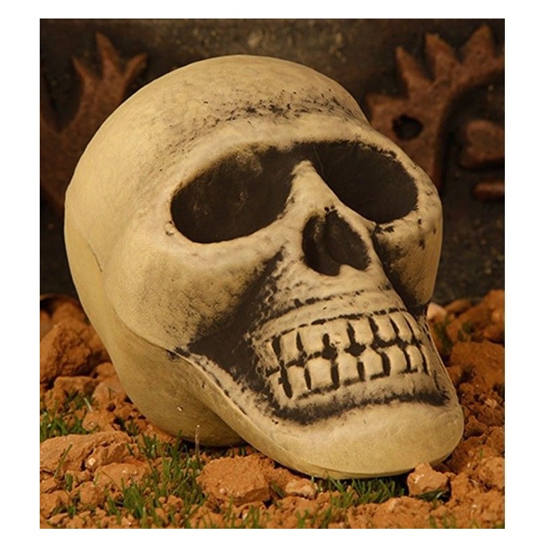 Calavera craneo de 13 cm para decoracion halloween terror