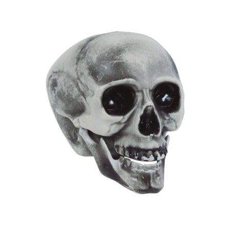 calavera o craneo gris 20 cm en pvc 26598 8434077265987