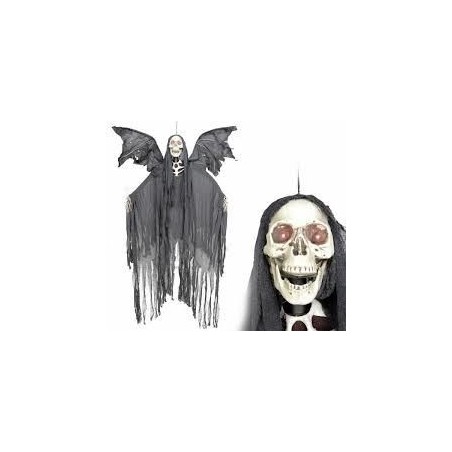 Figura esqueleto con alas de 165 cm para decoracion halloween