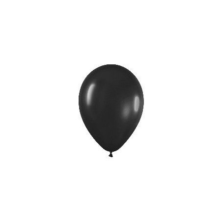 Globo negro fashion solido r-12 50 uds sempertex