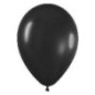 Globo negro fashion solido r-12 50 uds sempertex