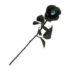 Rosa negra con ojo 45 cm decroacion halloween novi 19964 8434077199640