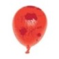 Globos colores con manchas de sangre rojas 6 und